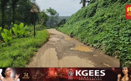 തകർന്നിട്ട് വർഷങ്ങൾ കഴിഞ്ഞിട്ടും അഞ്ചുരുളി റോഡിന് ശാപമോക്ഷമില്ല