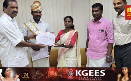 റിപ്പബ്ലിക് ദിന പരേഡ് വീക്ഷിക്കാൻ പട്ടികവർഗത്തിലെ മന്നാൻ സമുദായ രാജാവും ഭാര്യയും