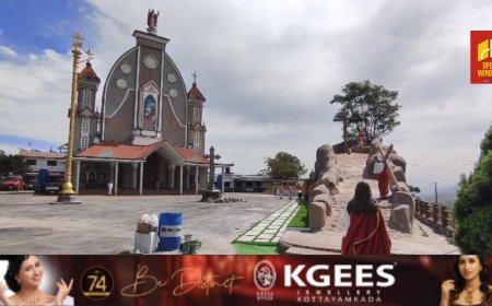 കാൽവരി മൗണ്ട് സെന്റ് ജോർജ് ദേവാലയത്തിൽ  പീഡാസഹന  അനുഭവത്തിന്റെ വഴിയായ വിയാ ഡോളാ റോസ എന്ന ശില്പാവിഷ്കാരം ഒരുങ്ങി