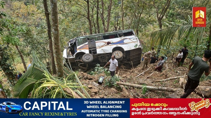 ഇടുക്കി മൂലമറ്റത്ത് അയ്യപ്പഭക്തര് സഞ്ചരിച്ച ടെമ്പോ ട്രാവലര് നിയന്ത്രണം വിട്ട് കൊക്കയിലേയ്ക്ക് മറിഞ്ഞ് 17 പേര്ക്ക് പരിക്കേറ്റു