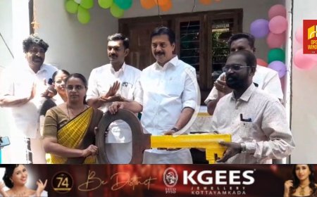 മുരിക്കാട്ടുകുടി  സ്കൂളിലെ അധ്യാപിക ലിൻസി സെബാസ്റ്റ്യൻ ശിക്ഷ്യർക്ക് നിർമ്മിച്ച് നൽകുന്ന സ്നേഹഭവനങ്ങളുടെ താക്കോൽ ദാനം നടന്നു