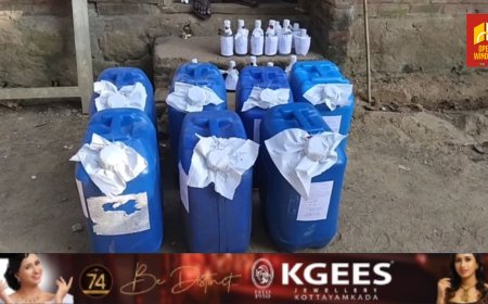 ഇടുക്കിയിൽ വൻ ചാരായവേട്ട.245 ലിറ്റർ വാറ്റ് ചാരായം പിടികൂടി