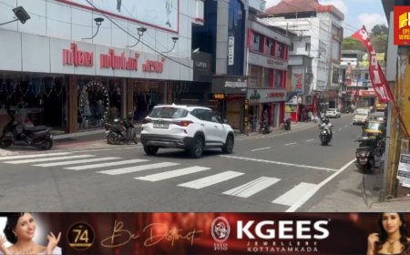 കട്ടപ്പന നഗരത്തിലൂടെയുള്ള പ്രധാന റോഡുകളിൽ സീബ്ര ക്രോസ് ലൈനുകൾ വരച്ചു