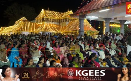 ശിവരാത്രി മഹോത്സവത്തോട് അനുബന്ധിച്ചു താലപ്പൊലി ഘോഷയാത്ര നടന്നു