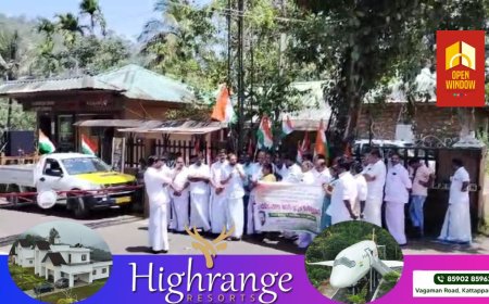 വർദ്ധിച്ചു വരുന്ന വന്യമൃഗ ശല്യത്തിനെതിരെ കോൺഗ്രസ് വണ്ടിപ്പെരിയാർ മണ്ഡലം കമ്മറ്റിയുടെ നേതൃത്വത്തിൽ വള്ളക്കടവ് ഫോറസ്റ്റ് റേഞ്ച് ഓഫീസിലേക്ക് പ്രതിഷേധ മാർച്ചും ധർണ്ണയും സംഘടിപ്പിച്ചു