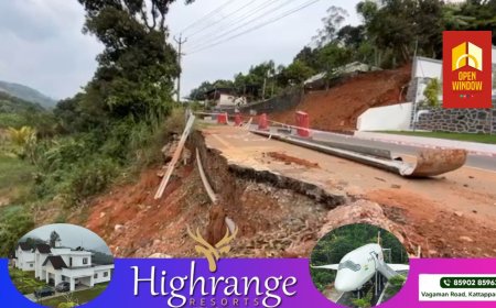 ചെമ്മണ്ണാർ -ഗ്യാപ്പ് റോഡിൽ രാജാക്കാടിനു സമീപം  ഇടിഞ്ഞു താഴ്ന്ന റോഡ് നന്നാക്കാൻ നടപടിയില്ല