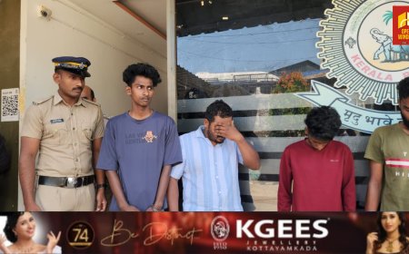 കട്ടപ്പന കല്യാണത്തണ്ടിൽ  പോലീസിനെ ആക്രമിച്ച കേസിൽ നാല് പേർ അറസ്റ്റിൽ