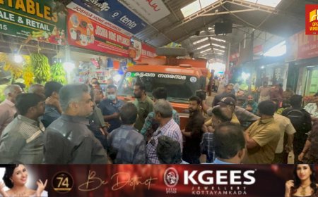 റോഡിലേക്ക് ഇറക്കി വ്യാപാരം ചെയ്യുന്നു എന്ന് കാണിച്ച്  പൊതു മാർക്കറ്റിലെ സാധനം നീക്കം ചെയ്ത  നഗരസഭ വാഹനം   വ്യാപാരികളുടെ നേതൃത്വത്തിൽ തടഞ്ഞു