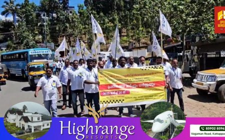 വിവിധയാവശ്യങ്ങള്‍ ഉന്നയിച്ച് കേരള ടാക്‌സി ഡ്രൈവേഴ്‌സ് ഓര്‍ഗനൈസേഷന്റെ നേതൃത്വത്തില്‍ ദേവികുളം ജോയിന്റ് ആര്‍ റ്റി ഓഫീസിലേക്ക് പ്രതിഷേധ മാര്‍ച്ചും ധര്‍ണ്ണയും സംഘടിപ്പിച്ചു