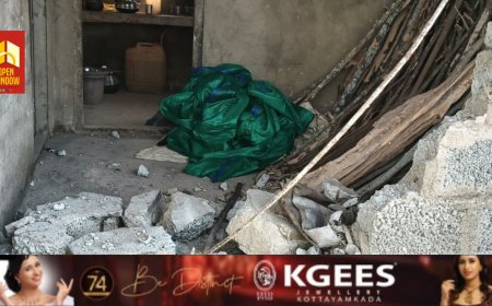 ചിന്നക്കനാലിൽ കാട്ടാന ആക്രമണത്തിൽ വീട് തകർന്നു