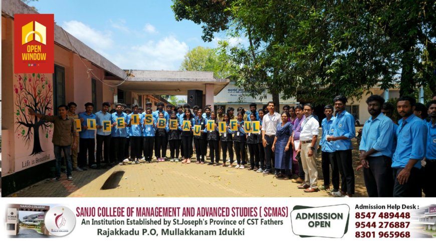 ലഹരിക്കെതിരെ ലൈഫ് ഈസ് ബ്യൂട്ടിഫുള് ക്യാമ്പയിനുമായി എൻ.എസ്.എസ് വിദ്യാർത്ഥികൾ