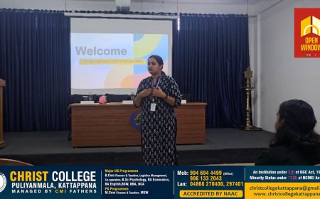 പുളിയൻമല ക്രൈസ്റ്റ് കോളേജ്,  സൈക്കോളജി വിഭാഗത്തിന്റെ ആഭിമുഖ്യത്തിൽ "Healing Mind – Create future" എന്ന തലക്കെട്ടിൽ ഏകദിന ശിൽപ്പശാല സംഘടിപ്പിച്ചു