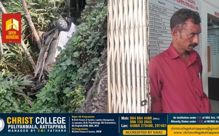 അപകടത്തിൽ പെട്ട കാറിൽ ഭാര്യയെ ഉപേക്ഷിച്ച് ഭർത്താവ് മുങ്ങി; സംഭവം അയ്യപ്പൻ കോവിൽ ആലടിയിൽ