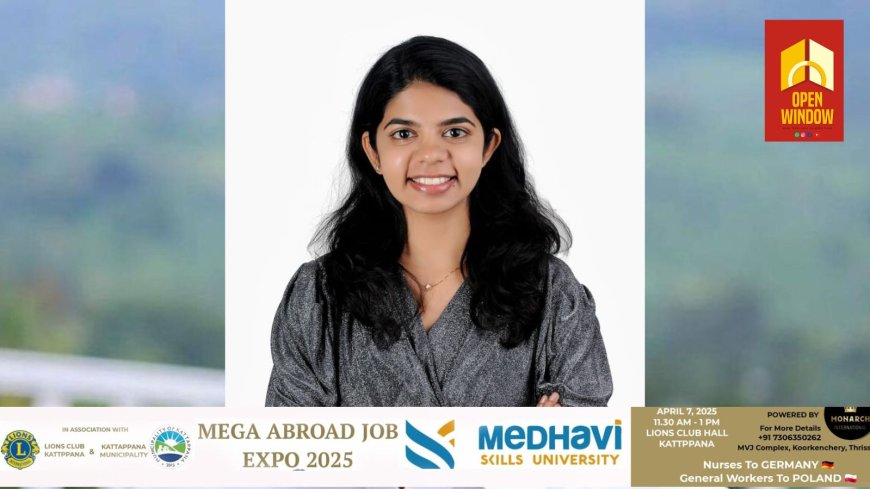 ഷ്മിത്ത് സയൻസ് ഫെലോഷിപ്പ് നേടി കാഞ്ചിയാർ സ്വദേശിനി സ്റ്റെഫി ജോസ്