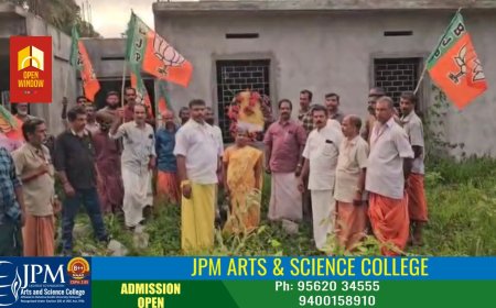 അർബൻ പിഎച്ച്സിയുടെ പുതിയ കെട്ടിട നിർമാണം ഉടൻ പൂർത്തിയാക്കണം: ബിജെപി റീത്ത് വച്ച് പ്രതിഷേധിച്ചു