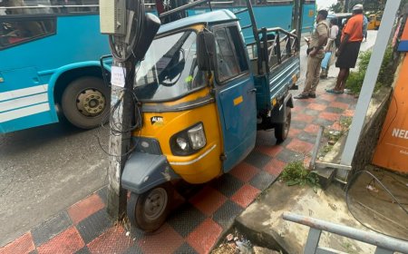 കട്ടപ്പന പുതിയ ബസ് സ്റ്റാന്‍ഡിന് സമീപം നടപ്പാതയിലേക്ക് പെട്ടി ഓട്ടോറിക്ഷ പാഞ്ഞുകയറി രണ്ടുപേര്‍ക്ക് പരിക്കേറ്റു