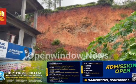 ശക്തമായ മഴയെ തുടർന്ന് വണ്ടിപ്പെരിയാർ മേഖലയിൽ വ്യാപകമായ മണ്ണിടിച്ചിൽ