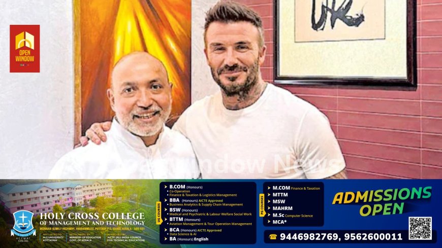 മലയാളി റസ്റ്ററന്റിലെത്തി ഡേവിഡ് ബെക്കാം കഴിച്ചത് കട്ടപ്പന ഇടിയിറച്ചി; മാംഗോ ഫിഷ് കറിയും അമ്മച്ചി ഫിഷും വിളമ്പി ജസ്റ്റിൻ