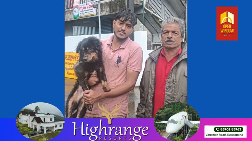 കഴിഞ്ഞ നാല് ദിവസമായി പെരിയാർ ചോറ്റുപാറയിൽ വെള്ളത്തിൽ കുടുങ്ങിയ വളർത്തു നായക്ക് രക്ഷകനായി സുന്ദർ കണ്ണൻ