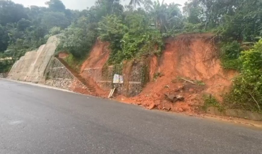 മലയോര ഹൈവേയുടെ സംരക്ഷണഭിത്തി നിർമാണം പൂർത്തിയായില്ല: കാഞ്ചിയാറിൽ മണ്ണിടിഞ്ഞ് 2 വീടുകൾ അപകടാവസ്ഥയിൽ