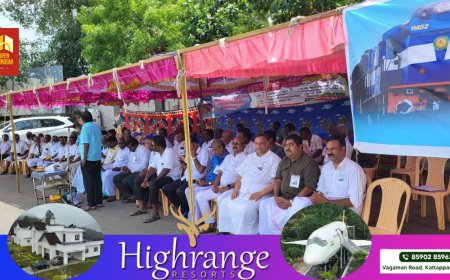 റെയിൽവേ പാത കേരള തമിഴ്നാട് അതിർത്തിയായ ലോവർ ക്യാമ്പ് വരെ നീട്ടണമെന്ന് ആവശ്യപ്പെട്ട് സംയുക്ത റെയിൽവേ സമരസമിതിയുടെ നേതൃത്വത്തിൽ തേനിയിൽ ഉപവാസ സമരം സംഘടിപ്പിച്ചു