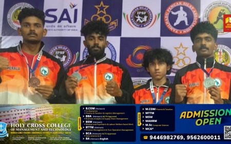 സൗത്ത് ഇന്ത്യൻ പെൻസാക് സിലാത്ത്  ചാമ്പ്യൻഷിപ്പിൽ കേരളത്തിനുവേണ്ടി മെഡൽ നേട്ടവുമായി  ഇടുക്കിയുടെ താരങ്ങൾ