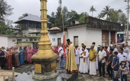 കട്ടപ്പന നരിയമ്പാറ സെൻ്റ് മേരീസ് ഓർത്തഡോക്സ് ദേവാലയത്തിൽ എട്ടുനോമ്പ് ആചരണത്തിന് തുടക്കം കുറിച്ച് കൊടിയേറ്റ് നടന്നു