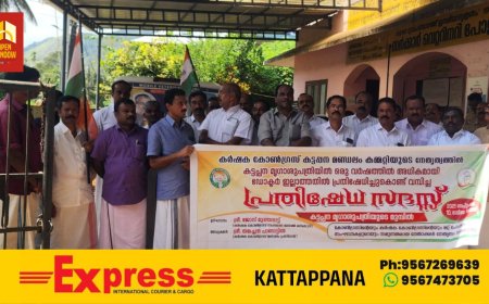 കർഷക കോൺഗ്രസ് കട്ടപ്പന മണ്ഡലം  കമ്മിറ്റിയുടെ നേതൃത്വത്തിൽ കട്ടപ്പന മൃഗാശുപത്രിയിൽ ഒരു വർഷത്തിൽ അധികമായി ഡോക്ടർ ഇല്ലാത്തതിൽ പ്രതിഷേധിച്ച് കൊണ്ട് പ്രതിഷേധ സദസ്സ് സംഘടിപ്പിച്ചു