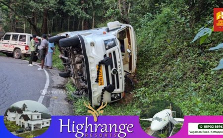 മറയൂരില്‍ വാഹനാപകടത്തില്‍ മൂന്ന് പേര്‍ക്ക് ഗുരുതര പരിക്ക്.വിനോദ സഞ്ചാരികള്‍ സഞ്ചരിച്ചിരുന്ന ട്രാവലര്‍ മറിഞ്ഞാണ് അപകടം സംഭവിച്ചത്