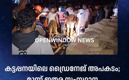 കട്ടപ്പനയിൽ ഹോട്ടലിന്റെ മാലിന്യ ടാങ്ക് വൃത്തിയാക്കാൻ മാൻ ഹോളിൽ ഇറങ്ങിയ മൂന്നു തൊഴിലാളികൾ  മരിച്ചു