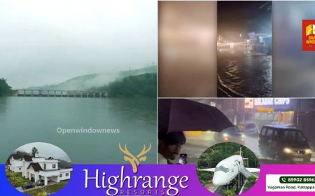 ഇടുക്കിയില്‍ അതിശക്തമായ മഴ തുടരുന്നു. ഇടുക്കിയില്‍ പലയിടത്തും മണ്ണിടിച്ചിലും മലവെള്ള പാച്ചിലുമുണ്ടായി