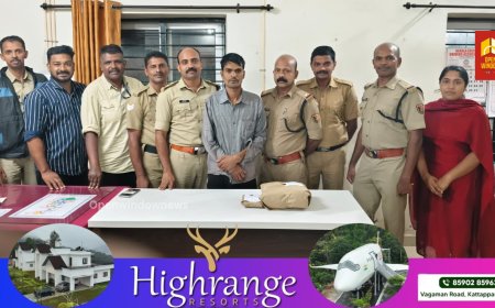 ഉടുമ്പൻചോല ഖജനാപ്പാറയിൽ  കഞ്ചാവുമായി മധ്യപ്രദേശ് സ്വദേശിയെ അറസ്റ്റ് ചെയ്തു