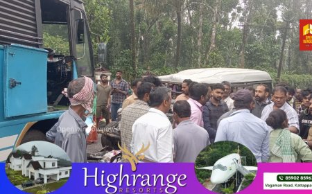 അണക്കരക്ക് സമീപം കടശ്ശിക്കടവിൽ 
ബസും ജീപ്പും കൂട്ടിയിടിച്ചപകടം