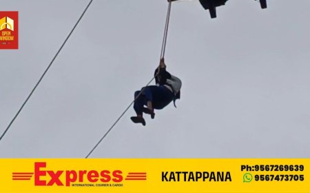 മൂന്നാറിന് സമീപം ആനച്ചാലിൽ സ്കൈ ഡൈനിംങ്ങിൽ  വിനോദ സഞ്ചാരികൾ കുടുങ്ങിയ സംഭവത്തിൽ രണ്ട് പേർക്കെതിരെ കേസെടുത്തു.