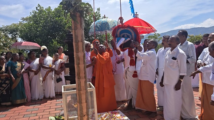 ഉപ്പുതറ അമ്പലപ്പാറ ശ്രീ ശുഭാനന്ദ തപോഗിരി തീർത്ഥാടനത്തിന് കൊടിയേറി.ശ്രീശുഭാനന്ദഗിരി മുഖ്യാചാര്യൻ സ്വാമി കൃഷ്ണദാസ് കൊടിയേറ്റ് കർമ്മം നിർവ്വഹിച്ചു