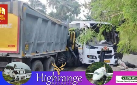 ഗുരുവായൂരില്‍ ലോറിയും മിനി ബസും കൂട്ടിയിടിച്ച്‌ അപകടം; ശബരിമലയ്ക്ക് പോയ 7 അയ്യപ്പ ഭക്തര്‍ക്ക് പരിക്കേറ്റു