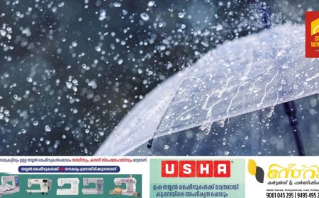 ചക്രവാതച്ചുഴി: വെള്ളിയാഴ്ച മുതൽ കേരളത്തിൽ പരക്കെ മഴ, 2 ജില്ലകളിൽ യെലോ അലർട്ട്