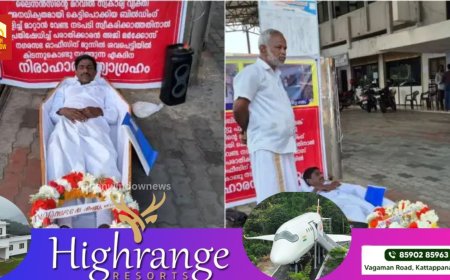 വെറൈറ്റി അല്ലേ... അജി മര്‍ക്കോസ് ശവപ്പെട്ടിയില്‍ കിടന്ന് നിരാഹാര സത്യാഗ്രഹം ആരംഭിച്ചു, നടപടിയില്ലെങ്കില്‍ സമരം കടുക്കുമെന്ന് മുന്നറിയിപ്പ്