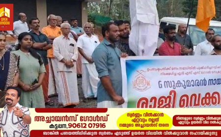 ഉപരാഷ്ട്രപതി സി പി രാധാകൃഷ്ണന് മന്നം സമാധിയിൽ പുഷ്പാർച്ചന നടത്താൻ എൻ എസ് എസ് ജനറൽ സെക്രട്ടറി ജി സുകുമാരൻ നായർ അനുമതി നിഷേധിച്ചതിൽ പ്രതിഷേധിച്ച്  വണ്ടൻമേട് ആമയാറിൽ ഹൈറേഞ്ച് എൻ എസ് എസ് യൂണിയന്റെ നേതൃത്വത്തിൽ ജി സുകുമാരനായരുടെ കോലം കത്തിച്ചു.