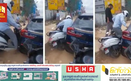 കാറില്‍ സ്കൂട്ടര്‍ കൊണ്ടുവന്ന് ഇടിച്ചിട്ടും മനസാന്നിധ്യം വിടാതെ കാറുടമ; ക്ഷമയുടെ പാഠമെന്ന് നെറ്റിസെന്‍സ്, വീഡിയോ