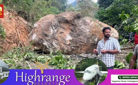 കണ്ണൂര്‍ ചെറുപുഴ രാജഗിരി - ജോസ്‌ഗിരി റൂട്ടില്‍ രാജഗിരിക്കടുത്ത് ക്വാറിയില്‍നിന്ന് റോഡിലേക്ക് ഉരുണ്ടിറങ്ങി കുറ്റൻ പാറകള്‍; വലിയ ദുരന്തം ഒഴിവായത് തലനാരിഴയ്ക്ക്