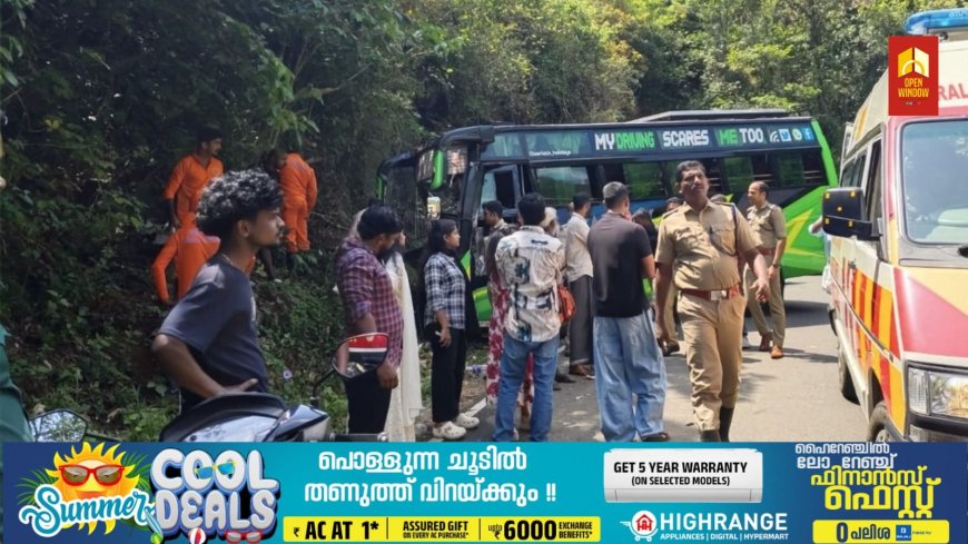 പാഞ്ചാലിമേടിന് സമീപം വിനോദസഞ്ചാരികളുടെ മിനി ബസ് അപകടത്തിൽപ്പെട്ടു; 9 പേർക്ക് പരിക്ക്