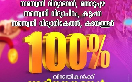 വിദ്യാനികേതൻ വിദ്യാലയങ്ങൾക്ക് 100% വിജയം