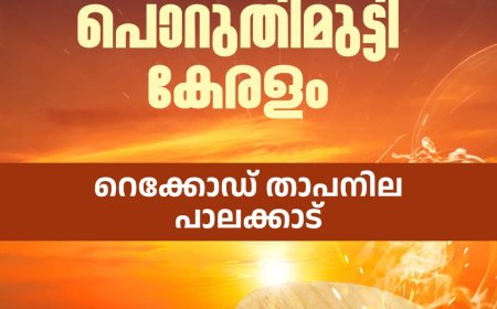 കൊടും ചൂട് ; പൊറുതിമുട്ടി കേരളം , റെക്കോഡ് താപനില പാലക്കാട്