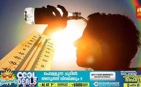 വെന്തുരുകി കേരളം, നാലു ഡിഗ്രി സെല്‍ഷ്യസ് വരെ കൂടുതല്‍ ചൂട്; 12 ജില്ലകളില്‍ ഉയര്‍ന്ന താപനില മുന്നറിയിപ്പ്