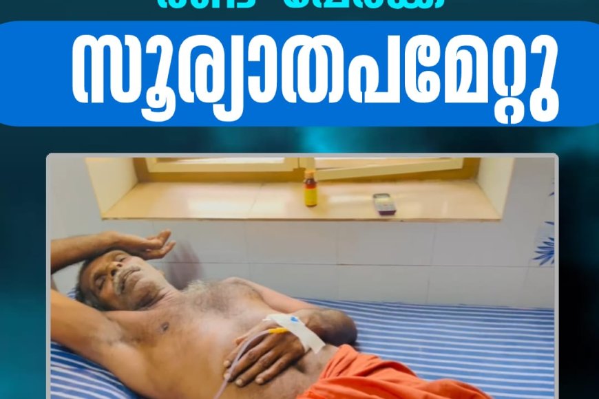 ഇടുക്കിയിൽ രണ്ട് പേർക്ക് സൂര്യാതപമേറ്റു