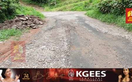 ബിഎം ആൻഡ് ബിസി നിലവാരത്തിലാക്കാൻ ലക്ഷ്യമിട്ട് ആരംഭിച്ച നരിയമ്പാറ-കൽത്തൊട്ടി-വെള്ളിലാംകണ്ടം റോഡ് നിർമാണം നിലച്ചിട്ട് ആഴ്ചകൾ.