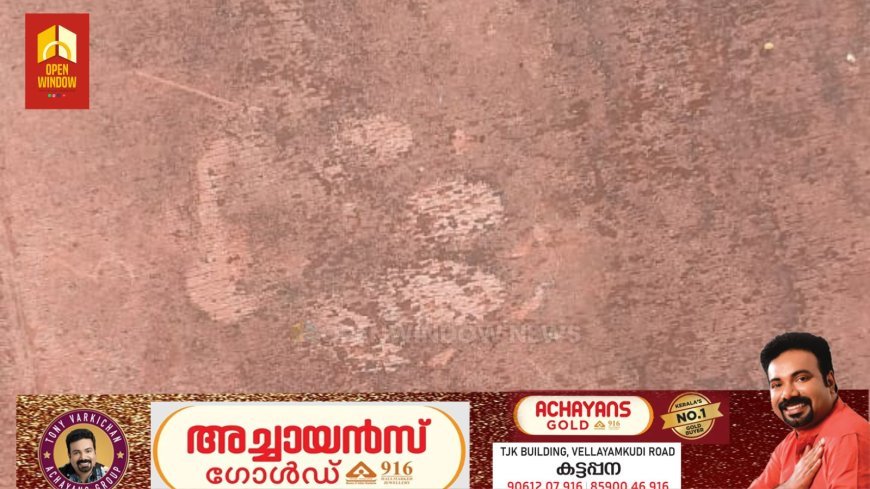 ഗ്രാമ്പി ജനവാസമേഖലയിൽ വീടിനു മുകളിൽ പുലിയുടേതിനു സമാനമായ കാൽപാടുകൾ