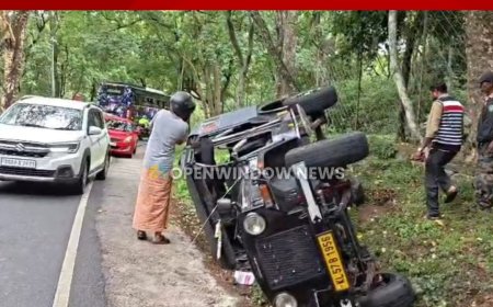 മറയൂരിൽ വാഹനാപകടം;അഞ്ചുപേർക്ക് പരിക്ക്