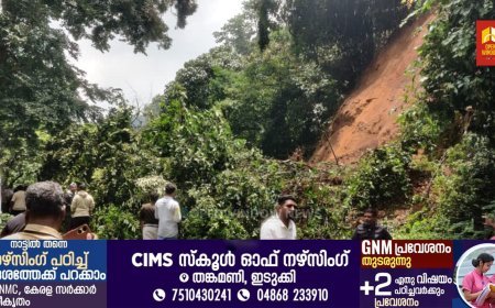 കൊച്ചി ധനുഷ്‌കോടി ദേശീയപാതയില്‍ വീണ്ടും മണ്ണിടിച്ചില്‍; നേര്യമംഗലം ചീയപ്പാറയില്‍ മണ്ണിടിഞ്ഞു